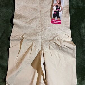 Maidenform hi waist thigh slimmer firm control size large New